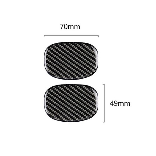 Cubierta adhesiva de manija de asiento interior de fibra de carbono 2 piezas apta para Mini Cooper F55 F56 - Imagen 8 de 10