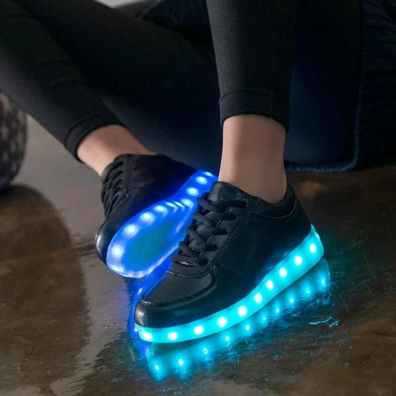 Tenis de Luces para Niños y Niñas, Zapatillas Jovenes, Zapatos Luz LED | eBay