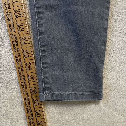 Pantalones de mezclilla para mujer Democracy 10 "Ab"solution gris ajustados elásticos desgastados - Imagen 7 de 9