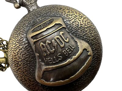 AC/DC Quartze Taschenuhr mit Glockenmotiv copy