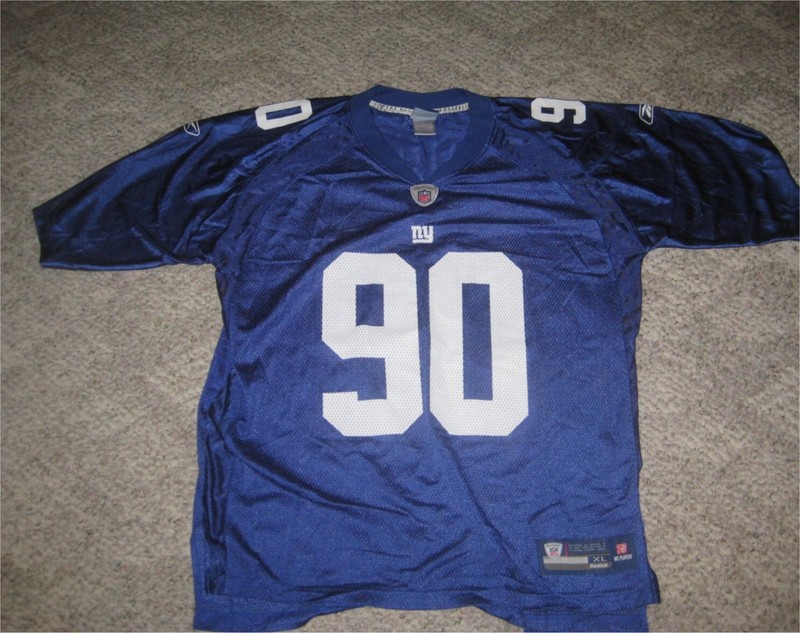 PIERRE PAUL NEW YORK GIANTS NYG PIERRE-PAUL NFL ON FIELD JERSEY REEBOK SIZE XL