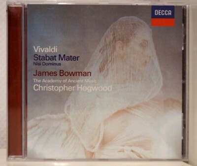 Album Cd VIVALDI STABAT MATER Nisi Dominus James Bowman Christopher Hogwood