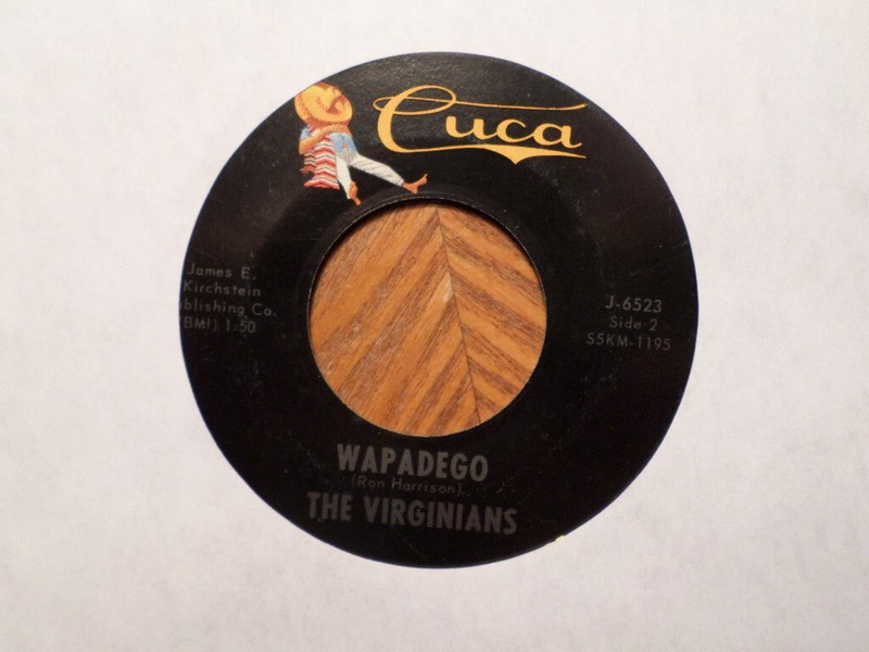 CUCA 45 RECORD J-6523/THE VIRGINIANS/WAPADEGO/LONESOME AS ME/EX COUNTRY