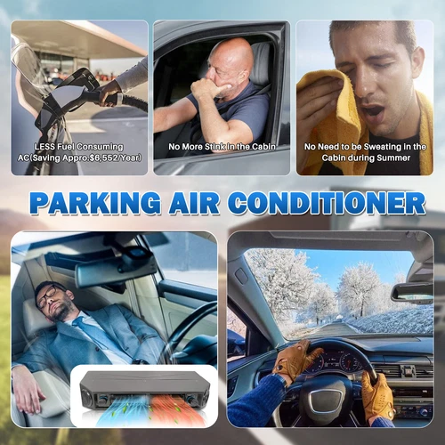 Universal Underdash Electric Air Conditioning 12V Cool&Heat A/C Kit Auto Car DC - Picture 5 of 17