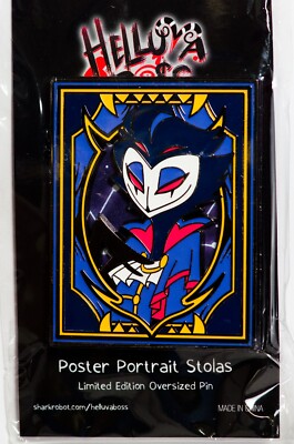 Helluva Boss Poster Portrait Stolas Oversized Pin - LIMITED