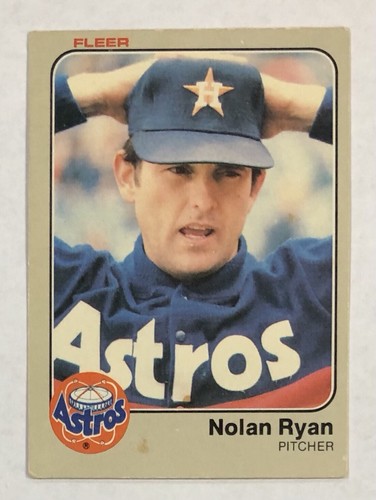 1983 Fleer NOLAN RYAN Baseballkarte #463 Houston Astros gute Krugflecken