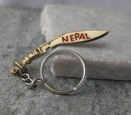 Nepalese Khukri Knife Key Chain-A Souvenir Key Ring - Picture 1 of 3