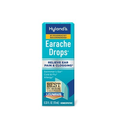 Hyland's Earache Drops, Natural Relief of Swimmer's Ear, Pack 1, Multi 