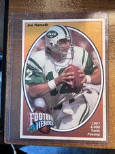 1991 Upper Deck Football 5x7 Box Topper Joe Namath 1967 4000 Passing Yards