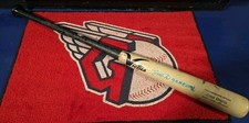 Juan Brito GAME USED SIGNED Victus BAT Cleveland Guardians Cracked
