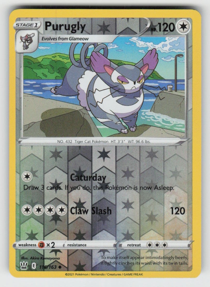 Reverse Holo Purugly 116/163 Uncommon Battle Styles Near Mint