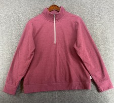 Eddie Bauer Women's Long Sleeve 1/4 Zip Soft Fleece Size Large Maroon