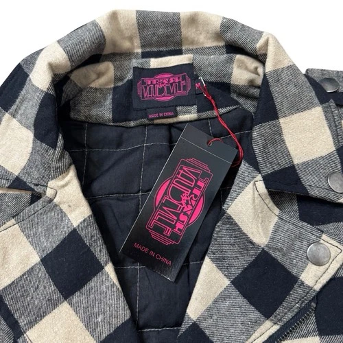 TRIPP FLANNEL GRUNGE ROCKABILLY MOTORCYCLE EMO ROCK MOTO BIKER PUNK COAT JACKET image 4