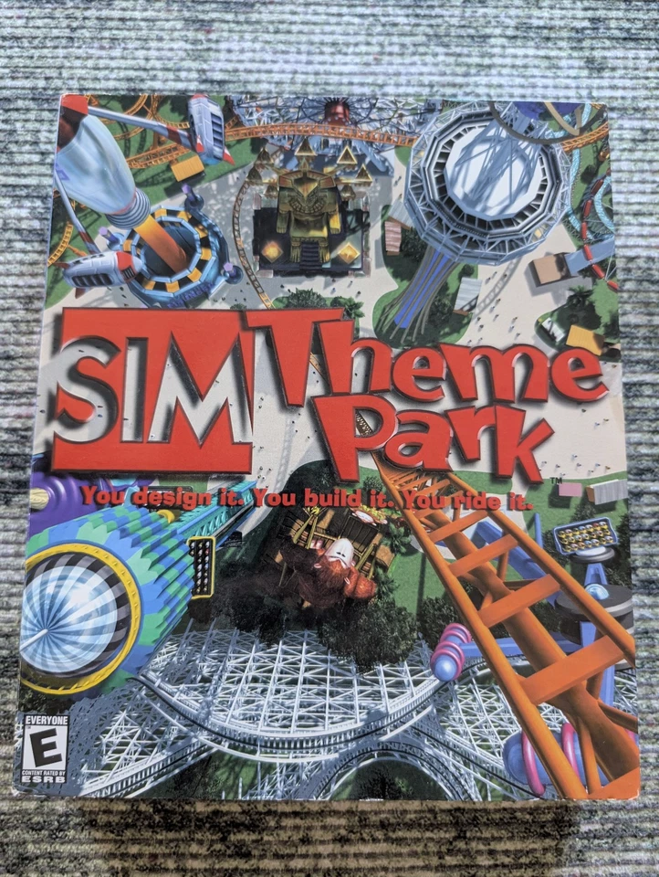 Sim Theme Park PC Big Box CIB Complete w/ Manual & Inserts 1999 EA - Image 2 of 4