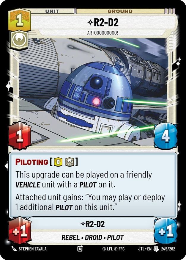 Star Wars Unlimited R2-D2 (245/1264) Jump to Lightspeed NM