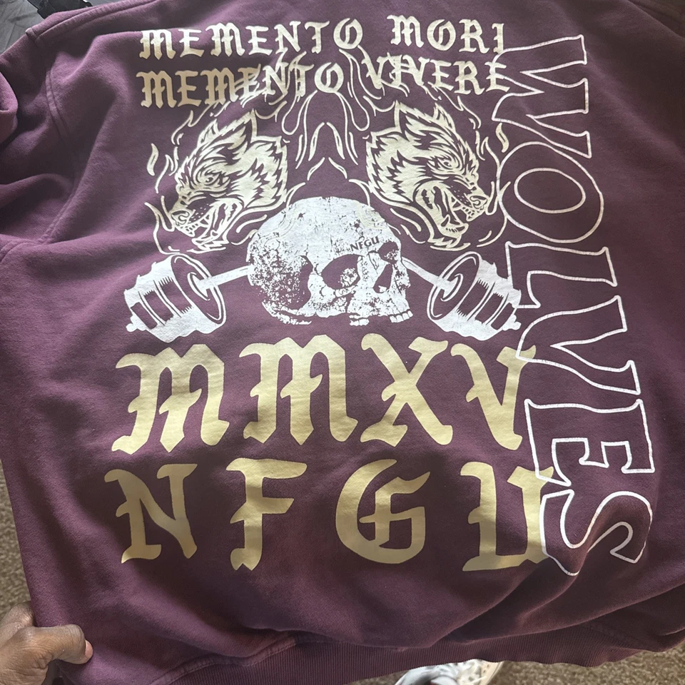 Nueva sudadera con capucha de manga larga RVCA para hombre diseño de artista callejero logotipo talla XL Foto 2 de 4