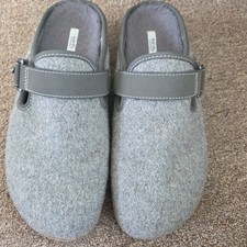 Earth Dream Chinook Women's Clog Mules Size Grey Textured Slip On Sz 9 minimalis