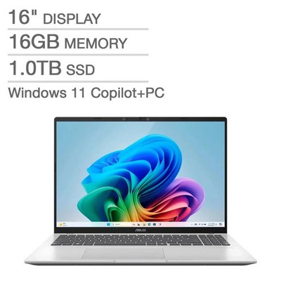 ASUS Vivobook 16 Copilot+ 16'' WUXGA Snapdragon X X126100 16GB 1TB SSD W11H SL