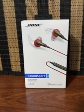 New Bose Headphones SoundSport Sweat  Weather Resistant, Wired- Factory Sealed