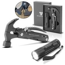 STAHLWERK Multifunktionswerkzeug Multitool Set 12 in 1 inklusive Taschenlampe