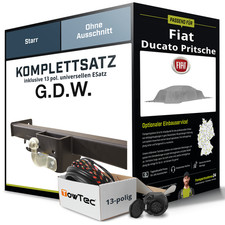 Anhängerkupplung starr für FIAT Ducato Pritsche +E-Satz (AHK+ES) NEU