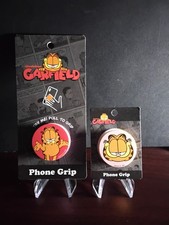 Garfield Phone Grip - Nickelodeon Comic Art Pop Style - Pull to Grip Set of 2