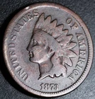 1873 INDIAN HEAD CENT - GOOD