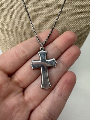 James Avery Beveled Clechee Cross Pendant W/ Avery 20” Chain 925