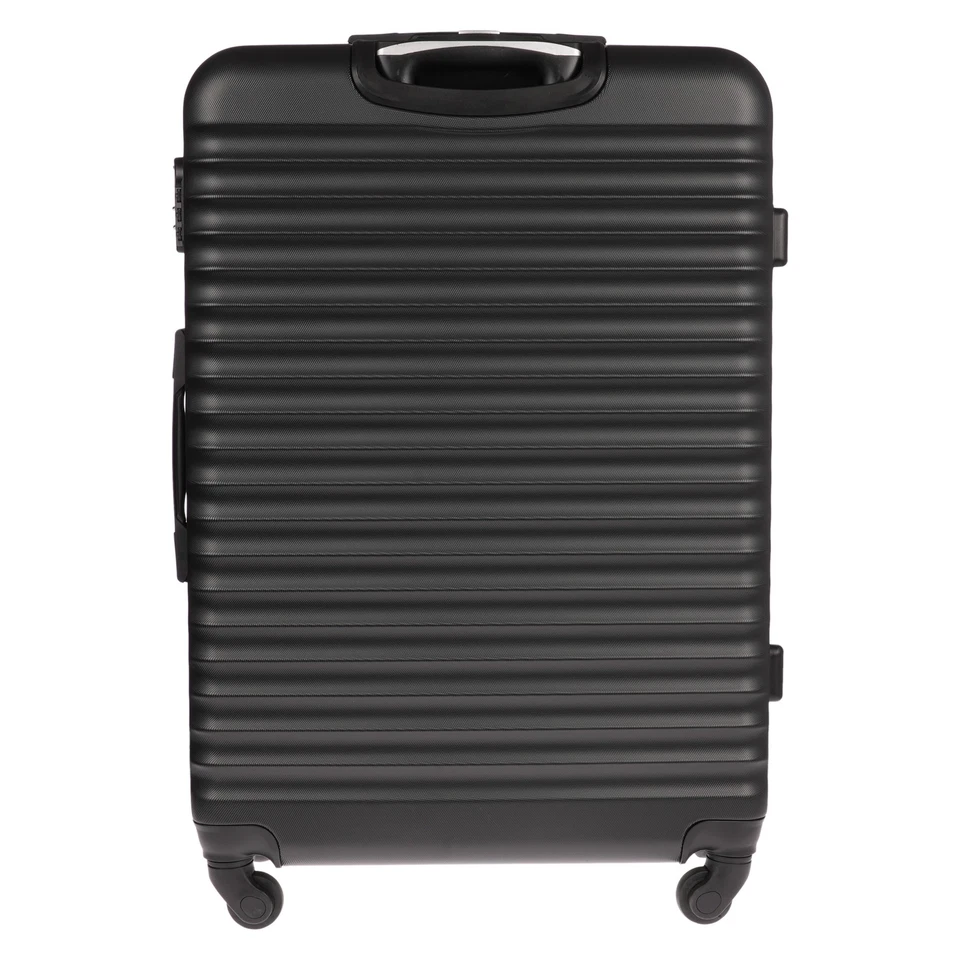 Koffer Grösse L Reisekoffer Travel Hartschalenkoffer Reisen Schwarz 44x46x28cm - Bild 4 von 4