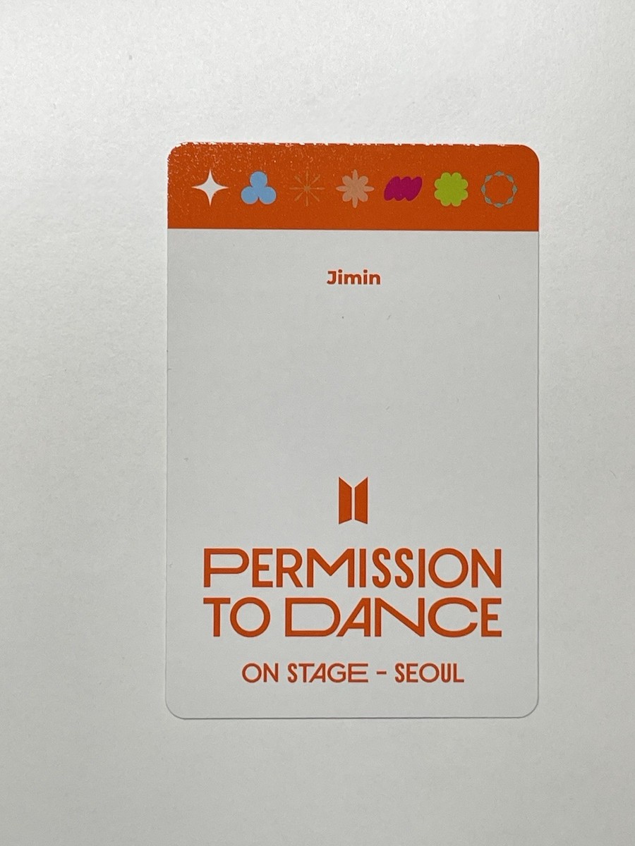 BTS PTD アルバム yes24 特典 トレカ jimin ジミン BTS JIMIN PERMISSION TO DANCE ON STAGE PTD LIVE ALBUM