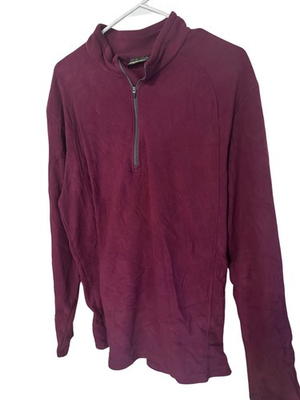 #ad Cabela’s maroon pullover shirt size L $22.99