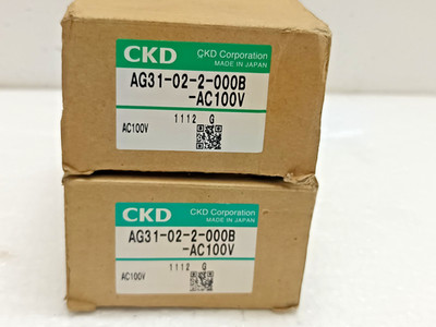 CKD AG31-02-2-000B Magnetventil 100V 110V 2 Stück Kombi Made in Japan