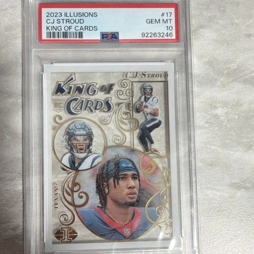 Panini 2023 Illusions King of Cards Rookie C.J. Stroud #17 PSA 10 Texans NFL