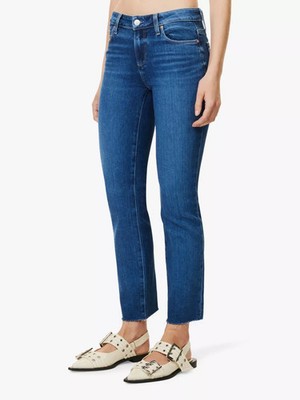 Paige Amber Mid Rise Straight Leg Stretch-Denim Ankle Jeans Gr. 25 Neu