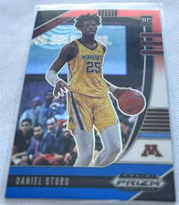 2020-21 Prizm Draft Basketball Daniel Oturu Minnesota Red White & Blue Rookie