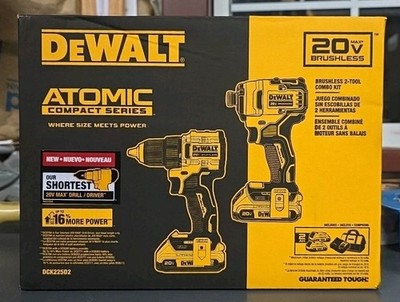 DEWALT ATOMIC Compact Series 20-Volt MAX Combo Kit DCK225D2**BRAND NEW SEALED**