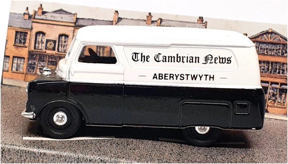 Corgi 1/43 Scale D981 - Bedford CA Van The Cambrian News - Black/White - Image 3 of 4