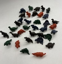 34 Miniature Toy Dinosaurs Rubber Plastic Vintage t 