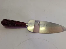 Vintage Avon 1876 Cape Cod Collection Ruby Red Dessert Pie Cake Server