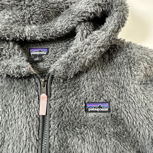 Patagonia Los Gatos Unisex Kids Full Zip Hoodie Fleece Jacket Gray L-12 #0443 - Picture 4 of 18