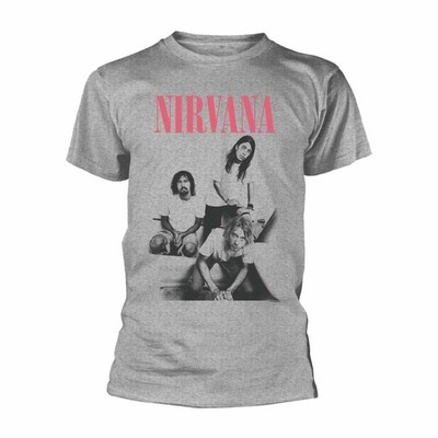 NIRVANA - BATHROOM PHOTO GREY T-Shirt Large