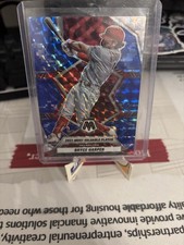 2022 Panini Mosaic - 2021 Award Winners Bryce Harper #282 Blue Camo Mosaic Prizm