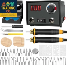 Wood Burning Tool, Wood Burner Kit Pen 25~750℃, Wood Burning Kit with Digital Th