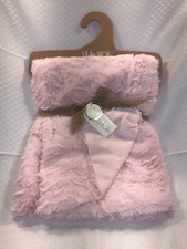 NEW Lila  Jack Infant Baby Girl Pink Swirl Fuzzy Soft Blanket Lovey Security