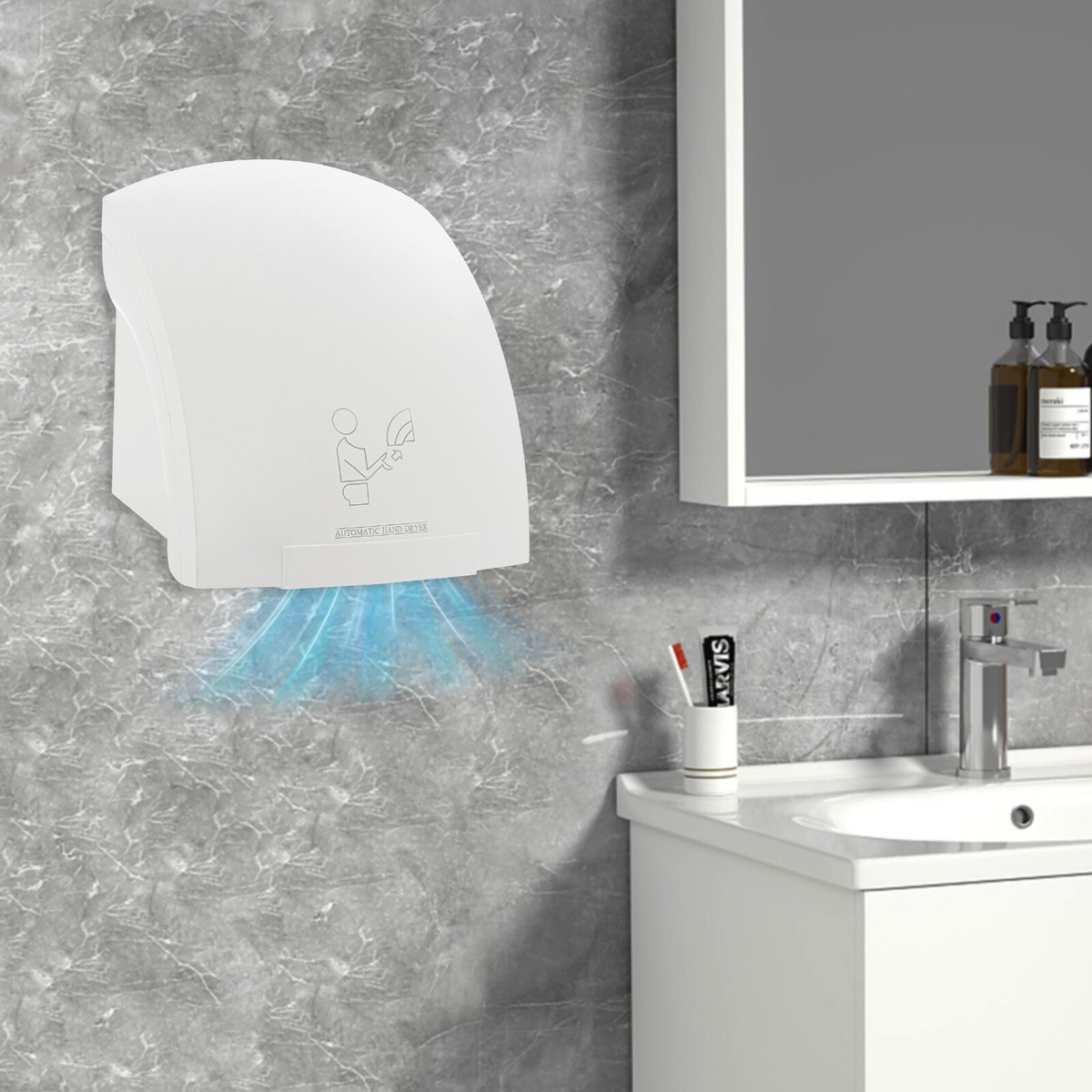1200W Hand Dryer Commercial Electric Automatic Sensor Handy
