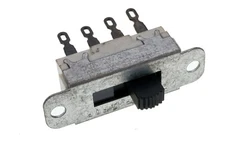 Switchcraft 56313L1X, 3-Position DP3T Panel Mount Slide Switch Black, Lot of 5