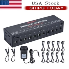 MOSKY Guitar Effect Pedal Board Power Supply Station 10 Outputs 9V 12V 18V