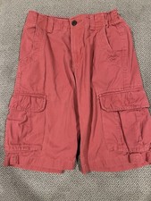 Boys Urban Pipeline Red Cargo Shorts 16 Regular
