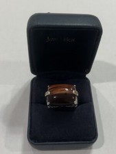 Sterling silver brown stone ring size 8
