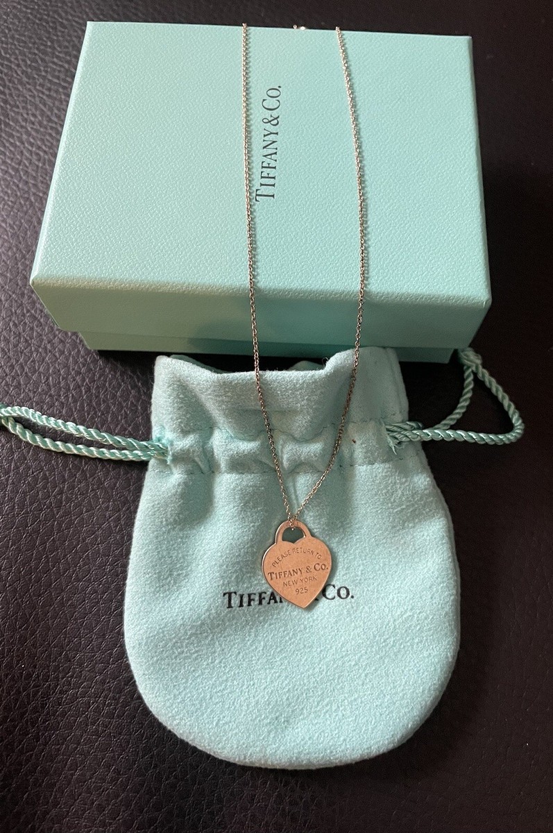 Tiffany Return To Small Pendant Sterling Silver Necklace